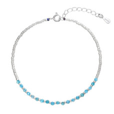 Stříbrný náramek s apatity