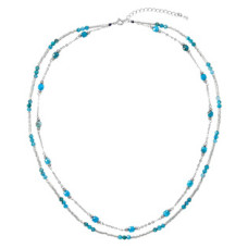 Stříbrný náhrdelník s apatity