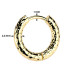 Zlacené ocelové náušnice kruhy 17 mm