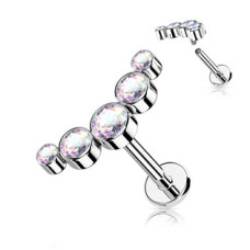 Piercing do brady s duhovými zirkony