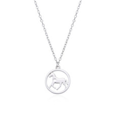 Střibrný náhrdelník kůň