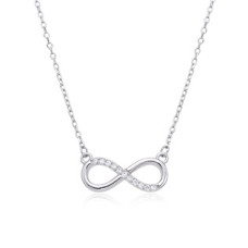 Střibrný náhrdelník nekonečno