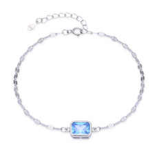 Stříbrný náramek s tyrkysovým kamenem