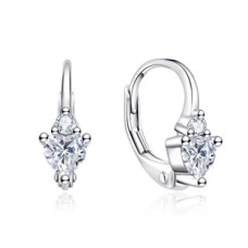 Stříbrné náušnice na klapku