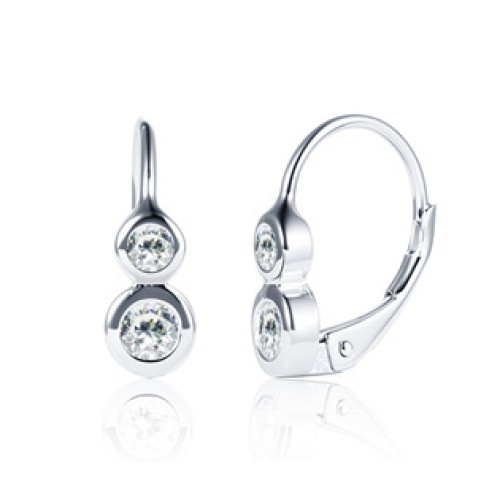 Stříbrné náušnice se zirkony Stříbrné náušnice se zirkony