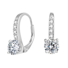 Stříbrné náušnice se zirkony