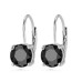 Stříbrné náušnice s černými zirkony