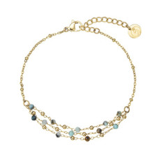 Náramek ocelový s africkým tyrkysem