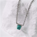 Ocelový náhrdelník s tyrkysem