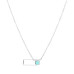 Ocelový náhrdelník s tyrkysem