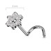PUSH IN piercing do nosu TITAN, 0,8 x 6 mm