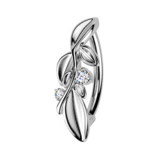 Piercing do pupíku s lístečky