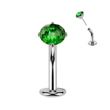 Obrácený PUSH IN piercingu do pupíku TITAN