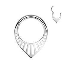 Ocelový piercing - segment kruh špička