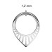 Ocelový piercing - segment kruh špička
