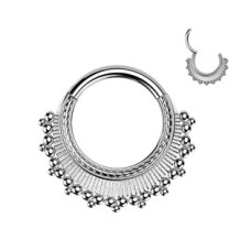 Ocelový piercing - segment kruh