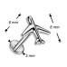 Piercing do brady letadlo - PUSH IN labreta TITAN Piercing do brady letadlo - PUSH IN labreta TITAN