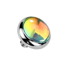 Náhradní ozdoba k dermálu / labretě TITAN, duhové barvy