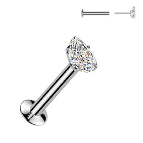 Piercing do brady slzička - PUSH IN labreta Piercing do brady slzička - PUSH IN labreta