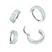 Piercing segment kruh TITAN s opálem, 1,0 x 8 mm