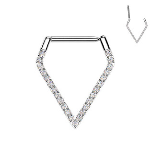 Piercing segment podkova špičatá TITAN Piercing segment podkova špičatá TITAN