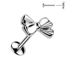 Piercing do brady mašlička - PUSH IN labreta TITAN,