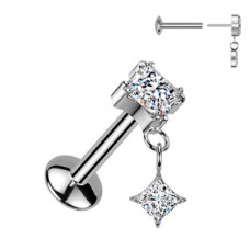 Piercing do ucha - PUSH IN labreta TITAN