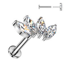 Piercing do brady - PUSH IN labreta TITAN