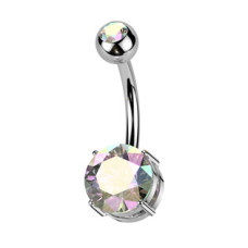 Piercing do pupíku - TITAN, barva: duhová