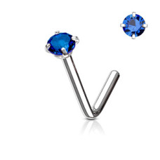 Zahnutý piercing do nosu