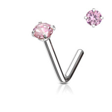 Zahnutý piercing do nosu