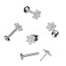 Piercing do brady kytička - PUSH IN labreta TITAN s Moissanity 0.015ct