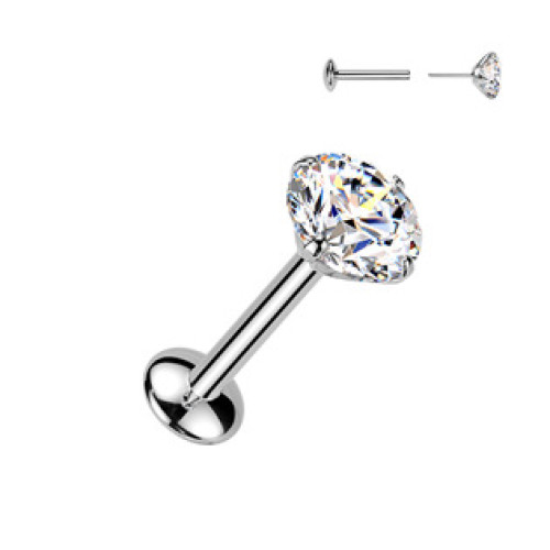 Piercing do brady - PUSH IN labreta TITAN Moissanit 0.5ct (5mm) Piercing do brady - PUSH IN labreta TITAN Moissanit 0.5ct (5mm)