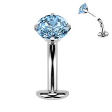 Obrácený PUSH IN piercingu do pupíku TITAN