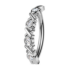 Piercing do pupíku se štítem