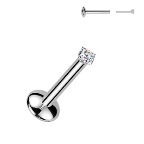 Piercing do brady - PUSH IN labreta TITAN Moissanit 0.06ct Piercing do brady - PUSH IN labreta TITAN Moissanit 0.06ct