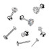 Piercing do brady - PUSH IN labreta TITAN Moissanit 0.06ct Piercing do brady - PUSH IN labreta TITAN Moissanit 0.06ct