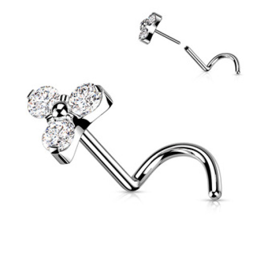 PUSH IN piercing do nosu TITAN, 0,8 x 6 mm PUSH IN piercing do nosu TITAN, 0,8 x 6 mm