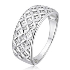 Stříbrný prsten květ života