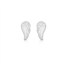 Stříbrné náušnice křídla