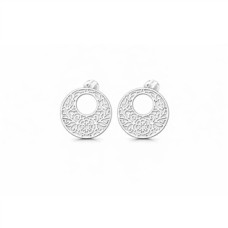 Stříbrné náušnice s ornamentální mandalou