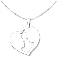 Stříbrný přívěsek láska v srdci