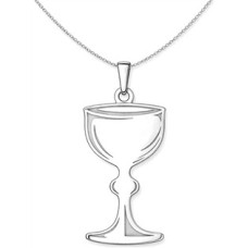Stříbrný přívěsek kalich