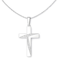 Stříbrný přívěsek křížek