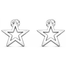 Stříbrné náušnice hvězda