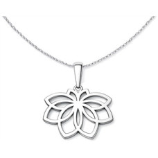 Stříbrný přívěsek květ lotosu