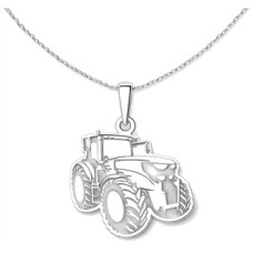 Stříbrný přívěsek traktor