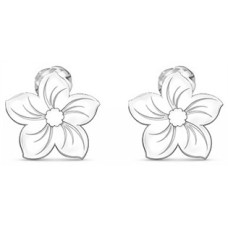 Stříbrné náušnice květ