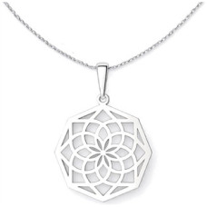 Stříbrný přívěsek mandala