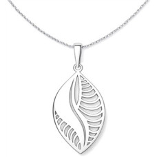 Stříbrný přívěsek ve tvaru listu